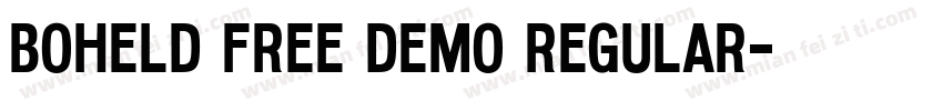 Boheld Free DEMO Regular字体转换